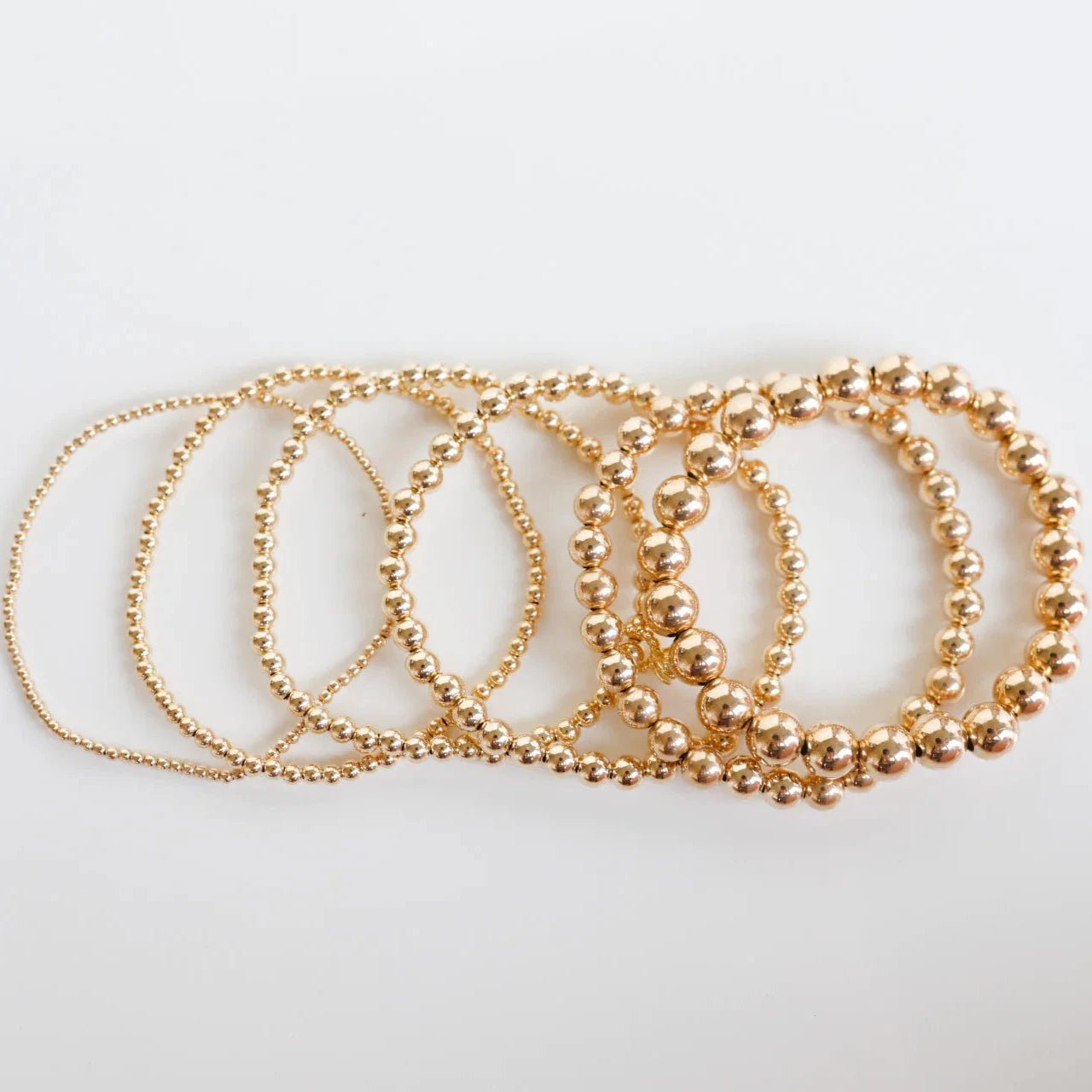 Beaded Blondes | 2MM Gold Beaded Bracelet - preenteronline