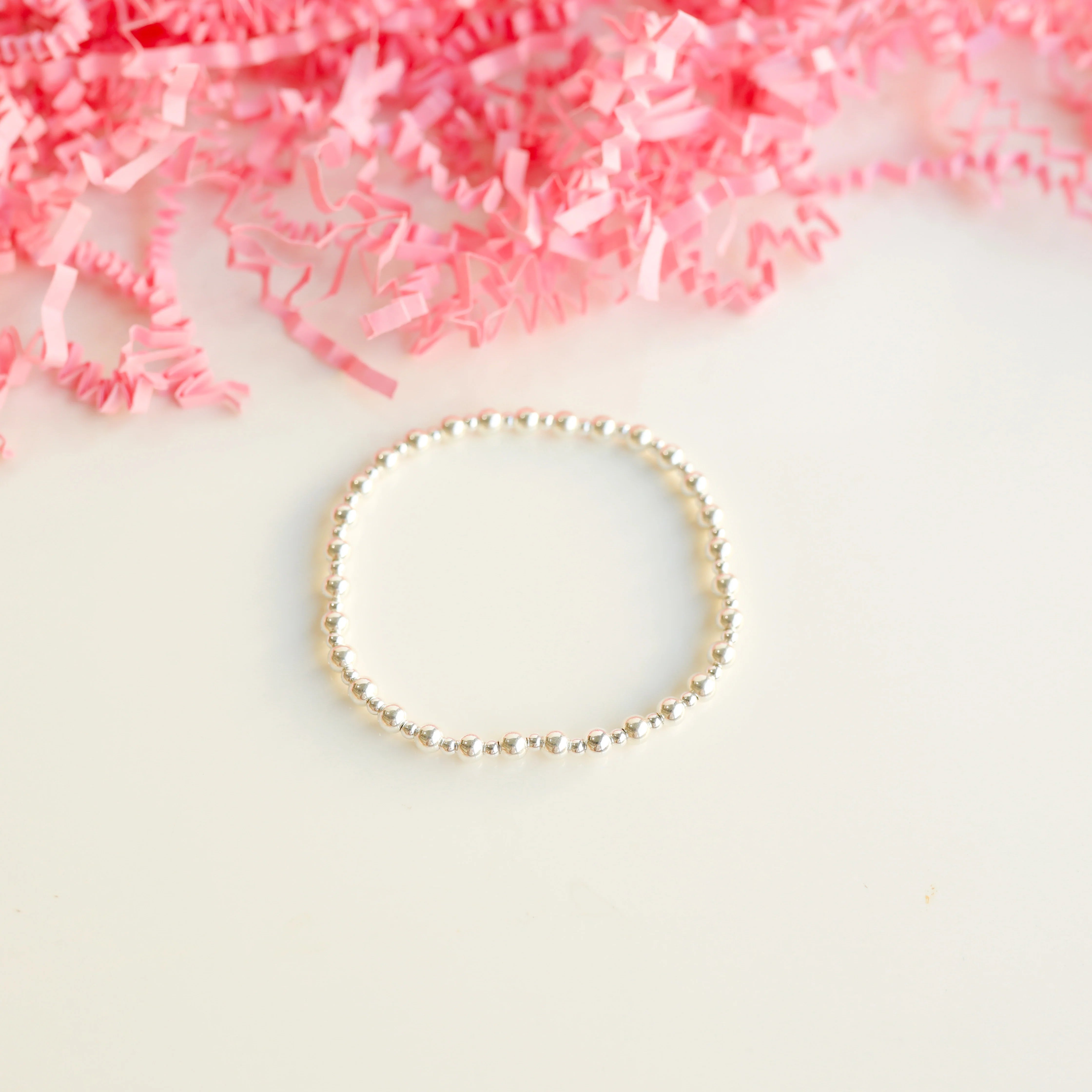 Beaded Blondes | Mini Katy Bracelet in Silver - preenteronline