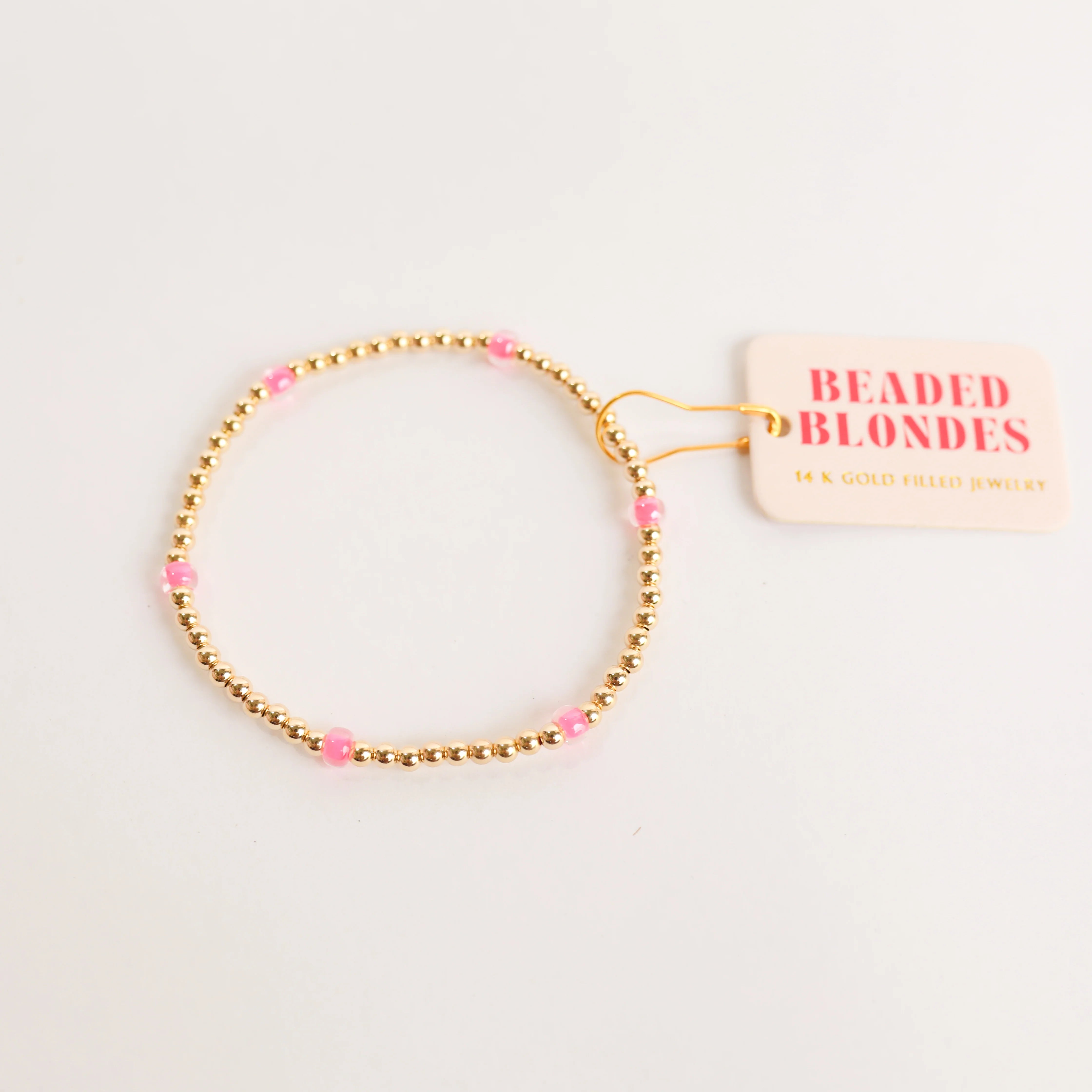 Beaded Blondes | Hot Pink Poppi Bracelet - preenteronline