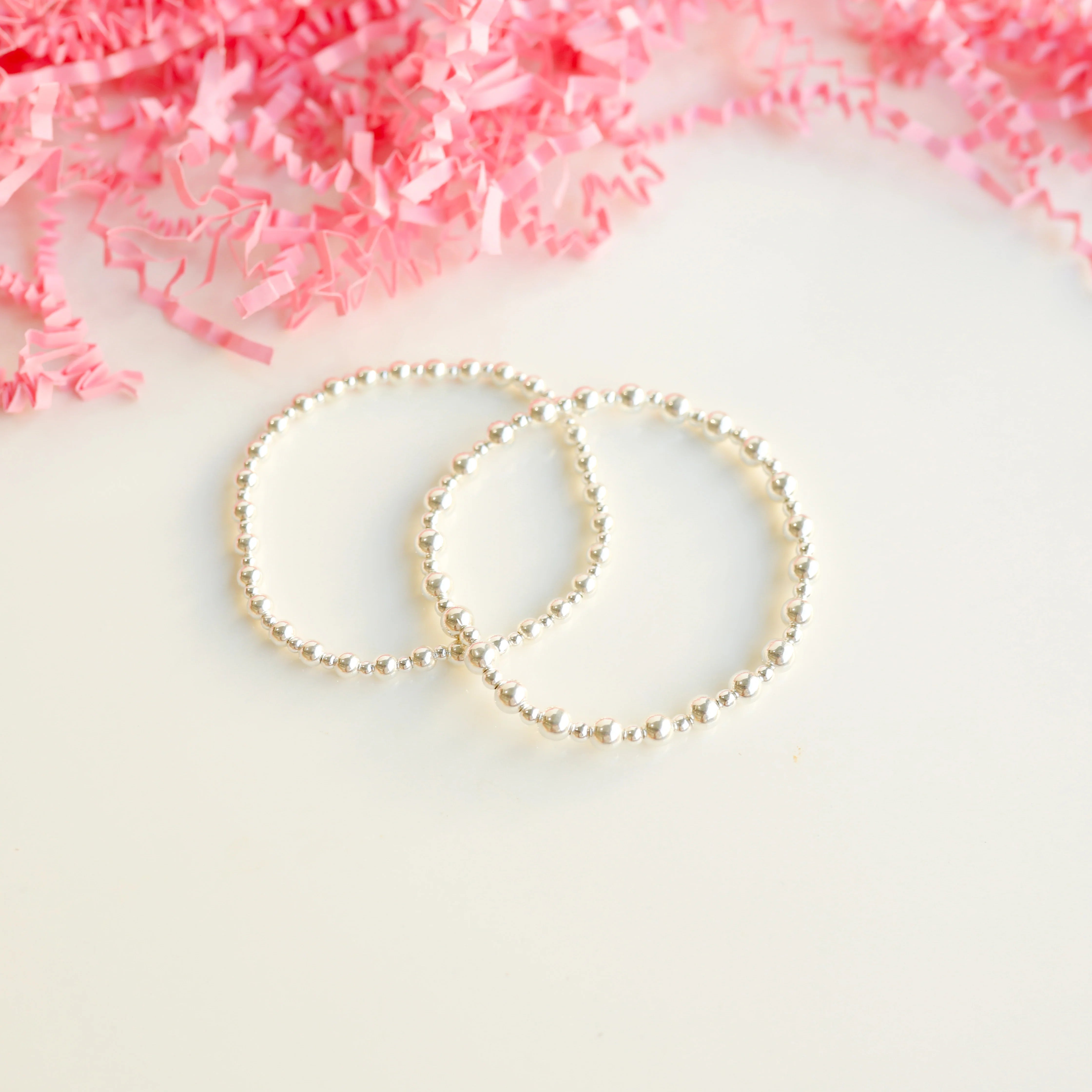 Beaded Blondes | Mini Katy Bracelet in Silver - preenteronline