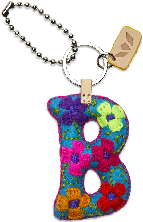 Consuela | Turquoise Felt Letter Charms - preenteronline