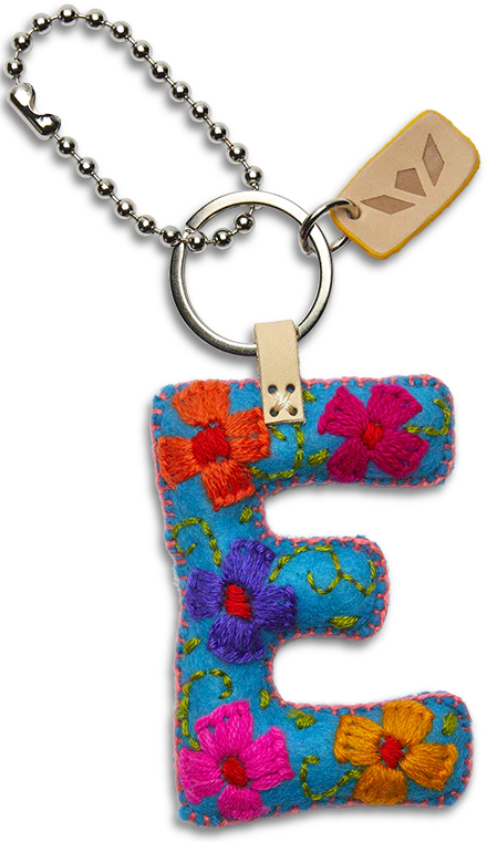 Consuela | Turquoise Felt Letter Charms - preenteronline