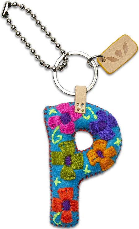 Consuela | Turquoise Felt Letter Charms - preenteronline