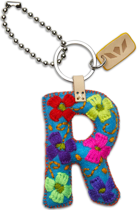 Consuela | Turquoise Felt Letter Charms - preenteronline