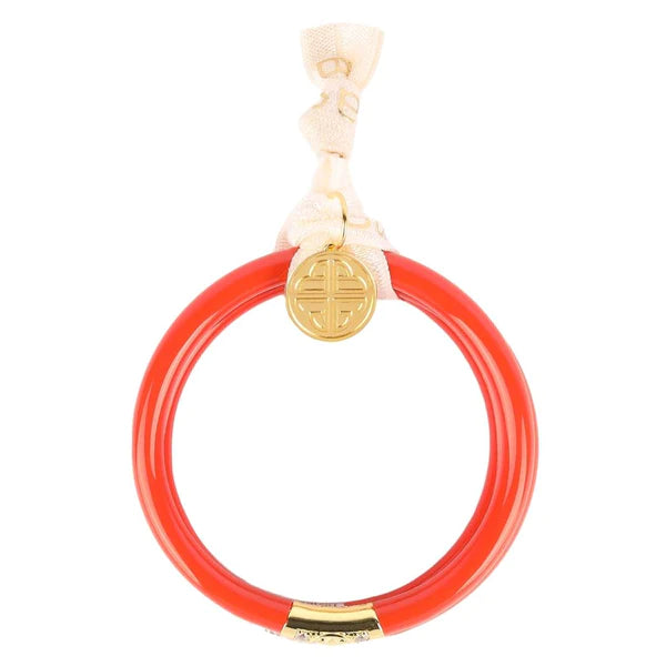 BuDhaGirl | Set of Three | Three Kings All Weather Bangles in Coral - preenteronline