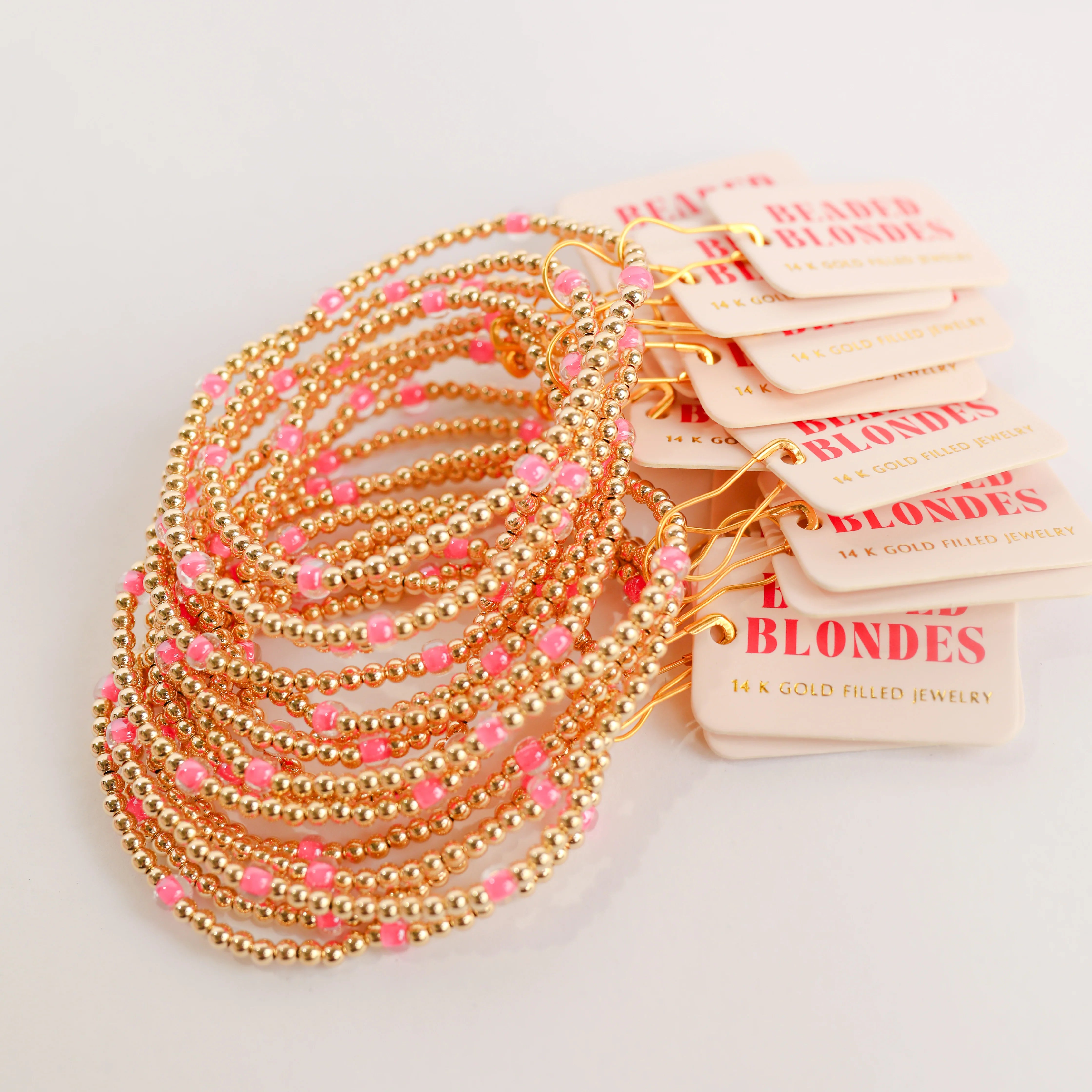 Beaded Blondes | Hot Pink Poppi Bracelet - preenteronline