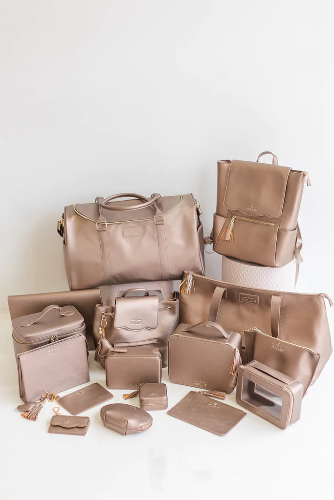 Hollis | Weekender Bag in Metallic Mocha - preenteronline