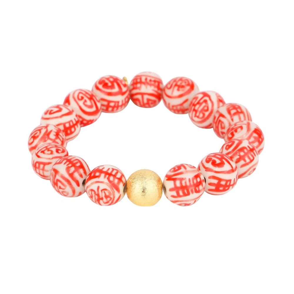 BuDhaGirl | Porcelain Beaded Flame Bracelet - preenteronline