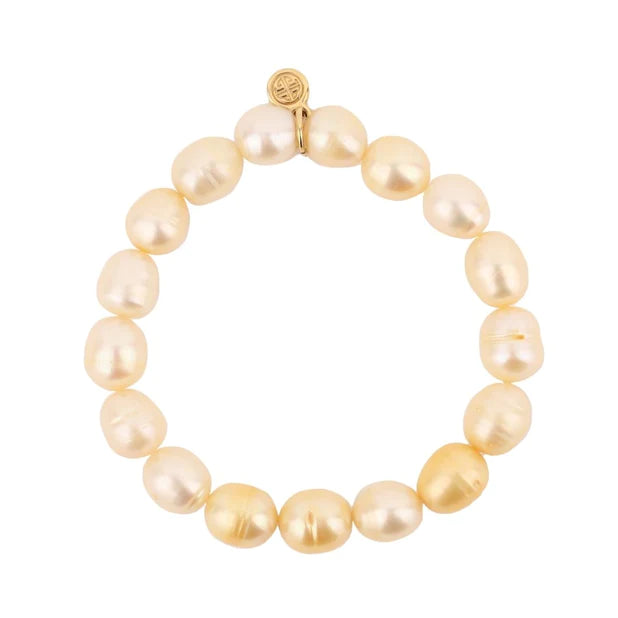 BuDhaGirl | Gold Baroque Pearl Bracelet - preenteronline