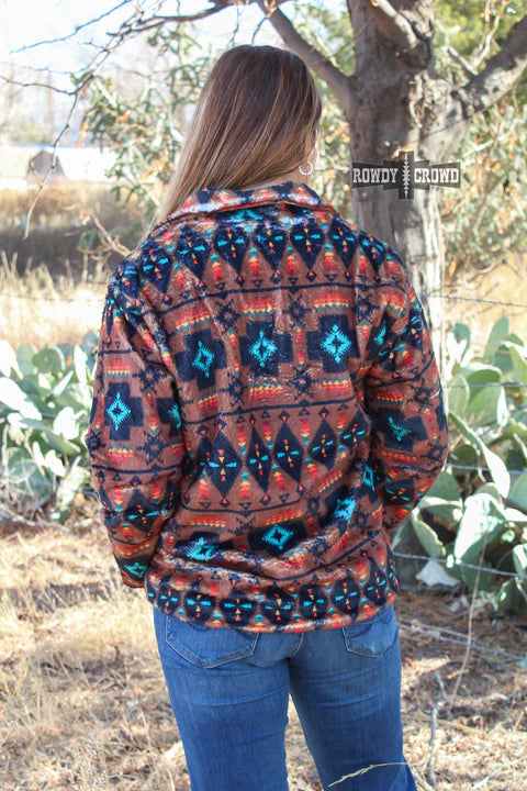 Online Exclusive | River Walk Pullover in Aztec Print - preenteronline