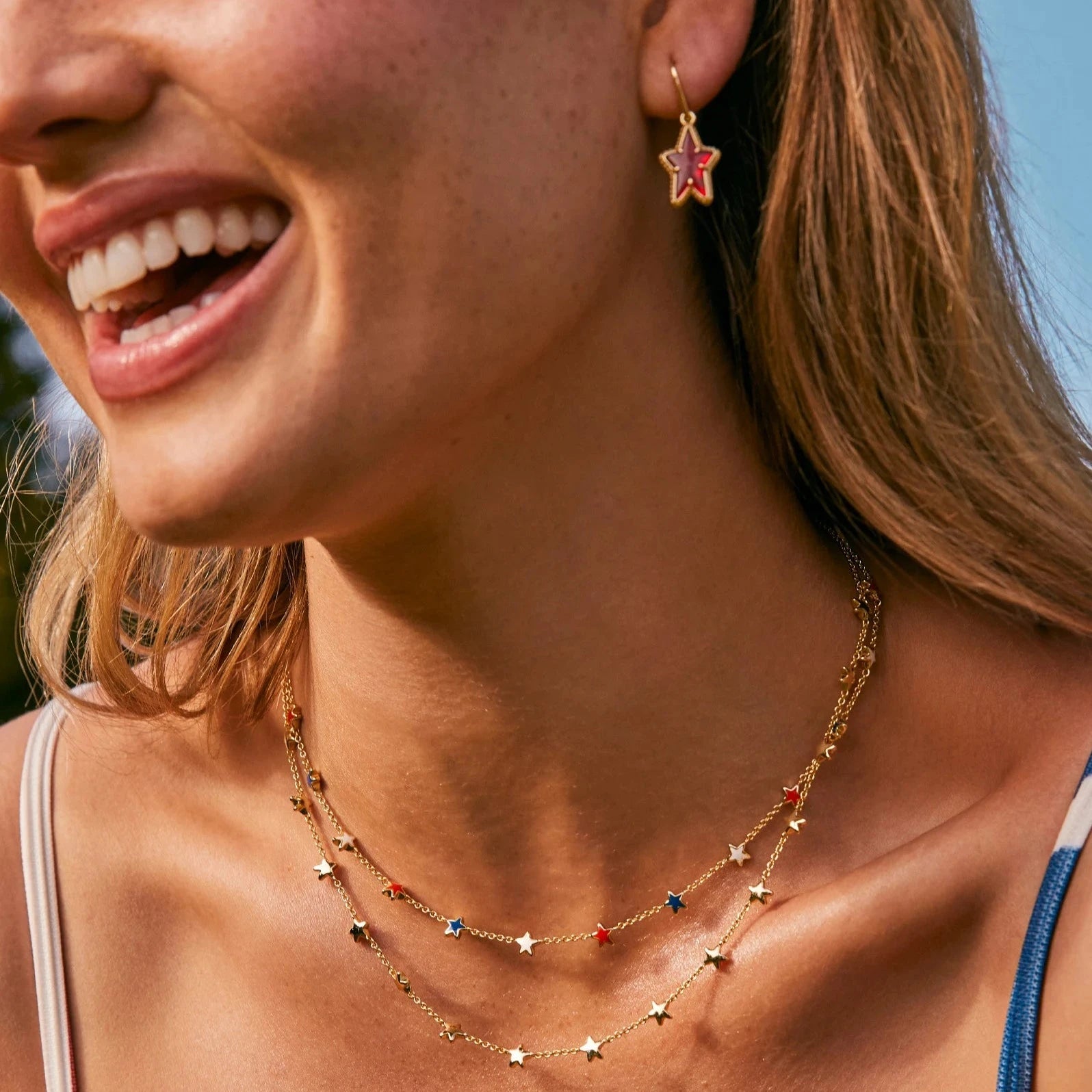 Kendra Scott | Sierra Gold Star Strand Necklace - preenteronline