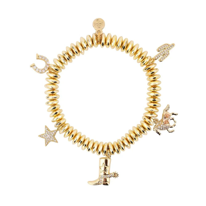 BuDhaGirl | Marfa Beaded Bracelet in Gold - preenteronline