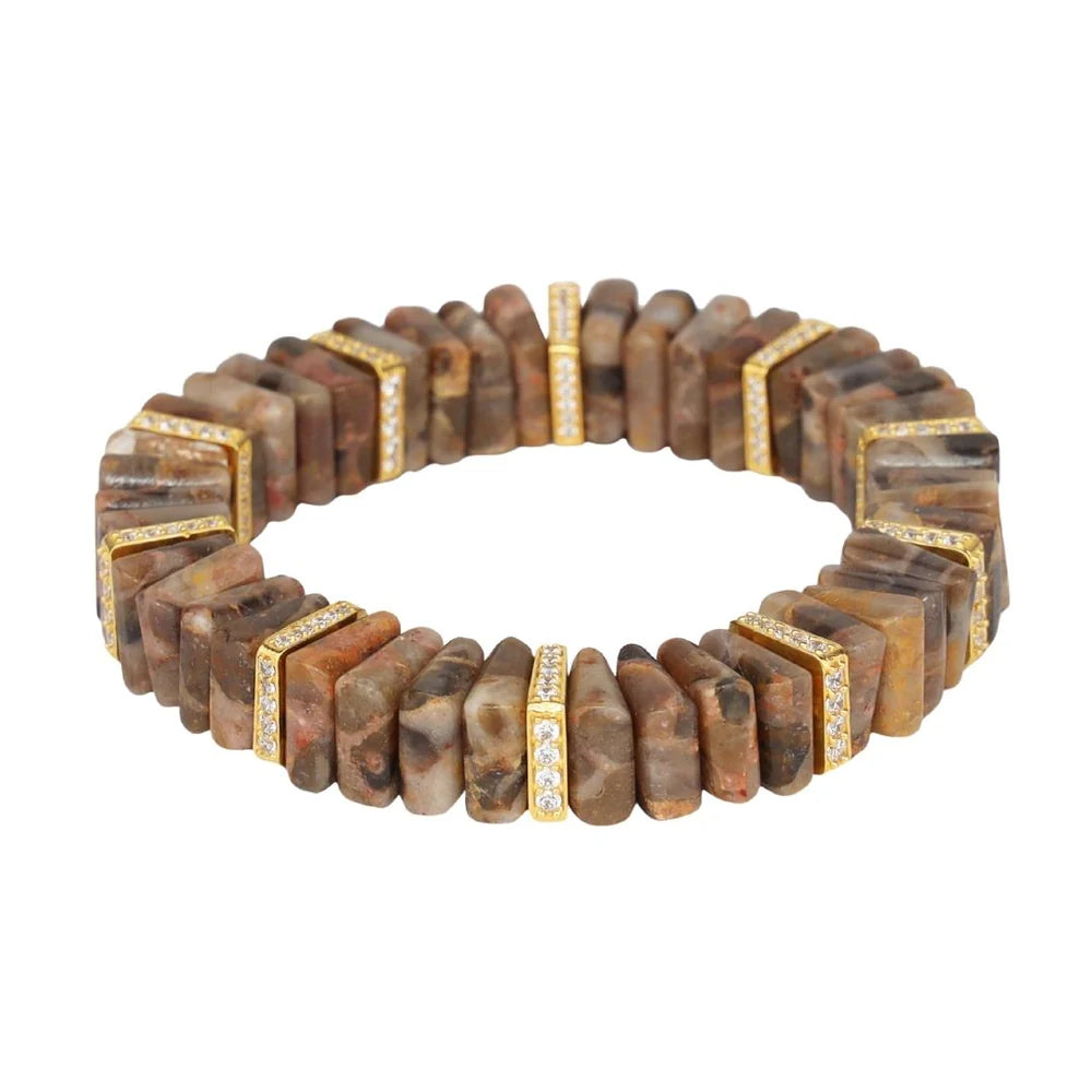 BuDhaGirl | Tablet Bracelet in Picture Jasper