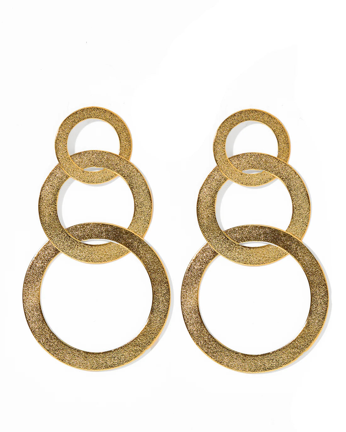 Linny Co | Camilia Triple Tier Drop Earrings in Gold