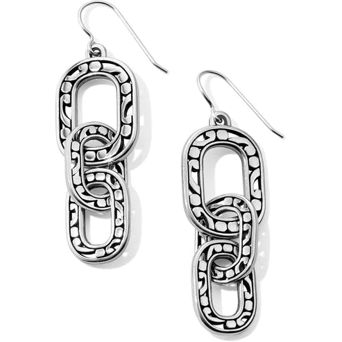 Brighton | Contempo Linx French Wire Earrings in Silver Tone - preenteronline