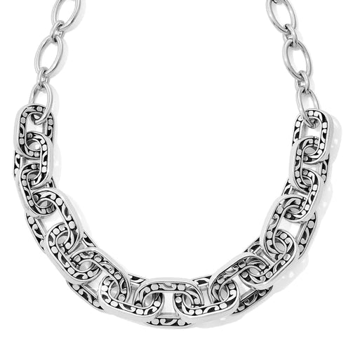 Brighton | Contempo Linx Necklace in Silver Tone - preenteronline