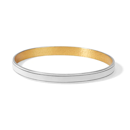 Brighton | Ferrara Entrata Narrow Bangle Bracelet in Silver and Gold Tone - preenteronline