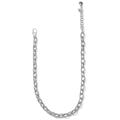 Brighton | Ferrara Link Short Necklace in Silver Tone - preenteronline