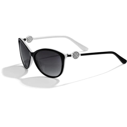 Brighton | Ferrara Sunglasses in Black and White - preenteronline