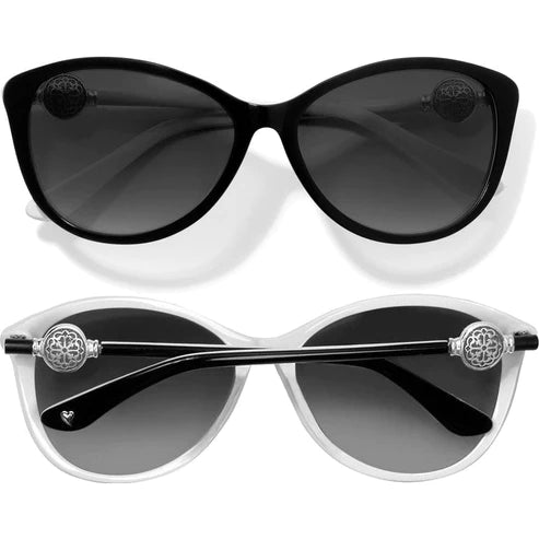 Brighton | Ferrara Sunglasses in Black and White - preenteronline