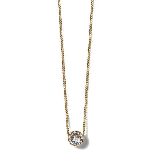 Brighton | Illumina Solitaire Necklace in Gold Tone - preenteronline