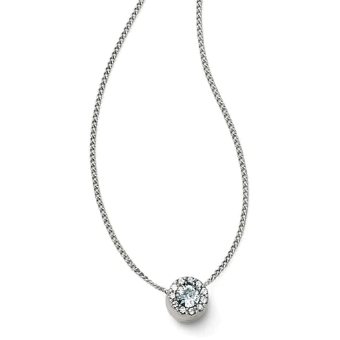 Brighton | Illumina Solitaire Necklace in Silver Tone - preenteronline