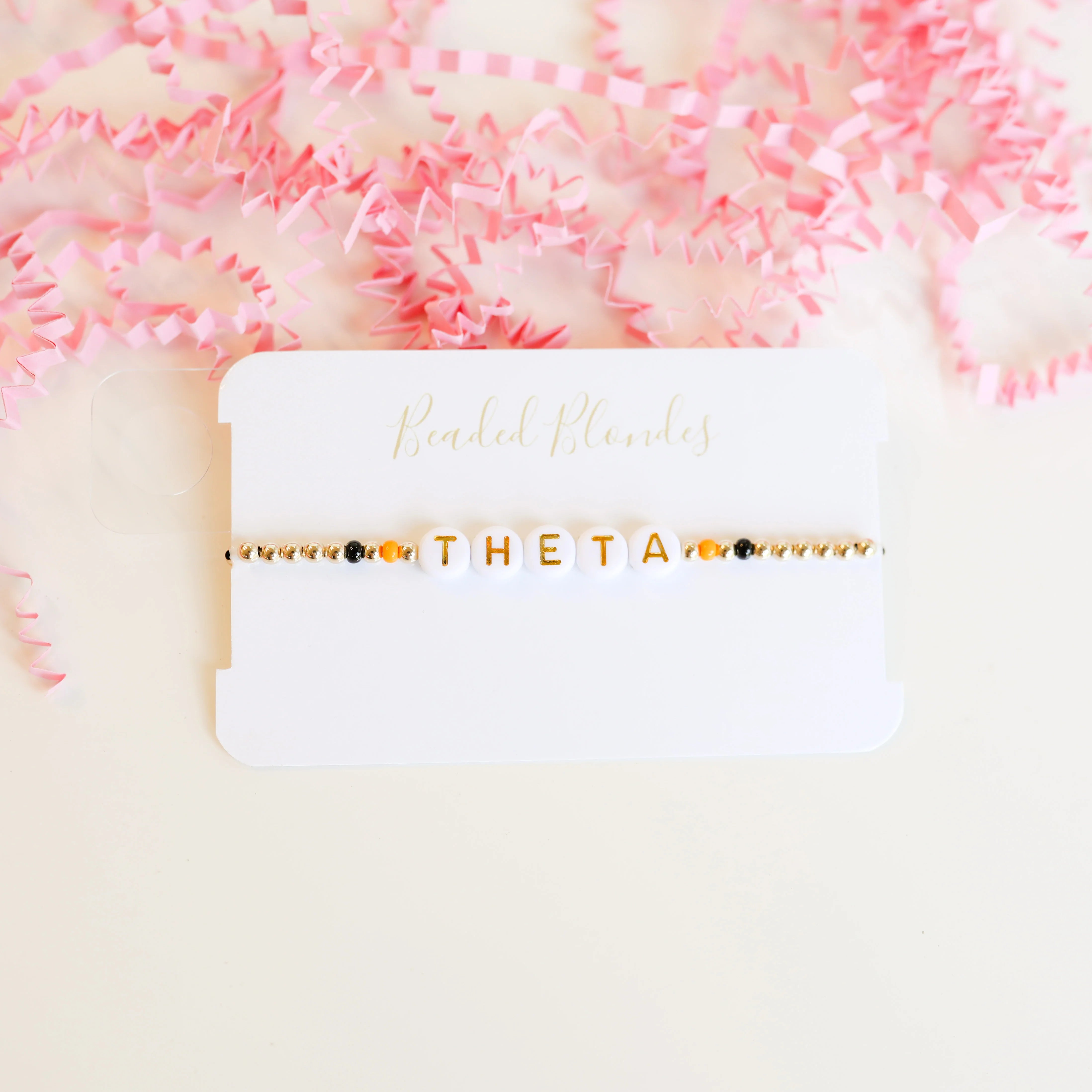 Beaded Blondes | Theta Color Sorority Bracelet - preenteronline