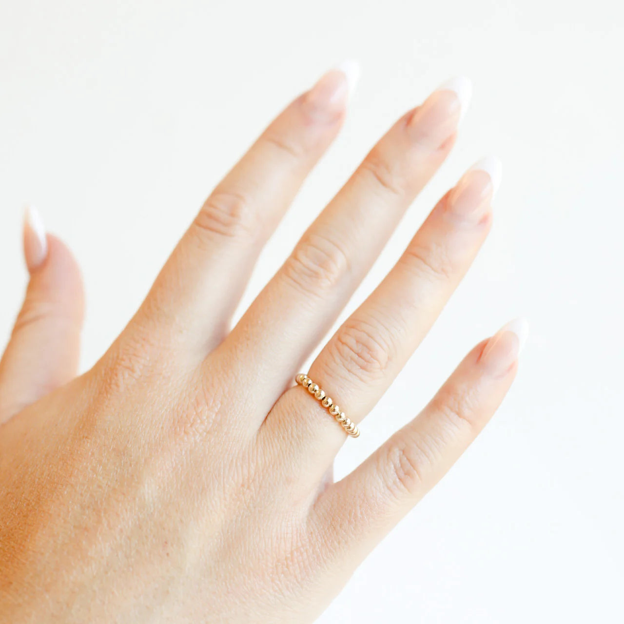 Beaded Blondes | Ella 2.5MM Beaded Band Ring - preenteronline