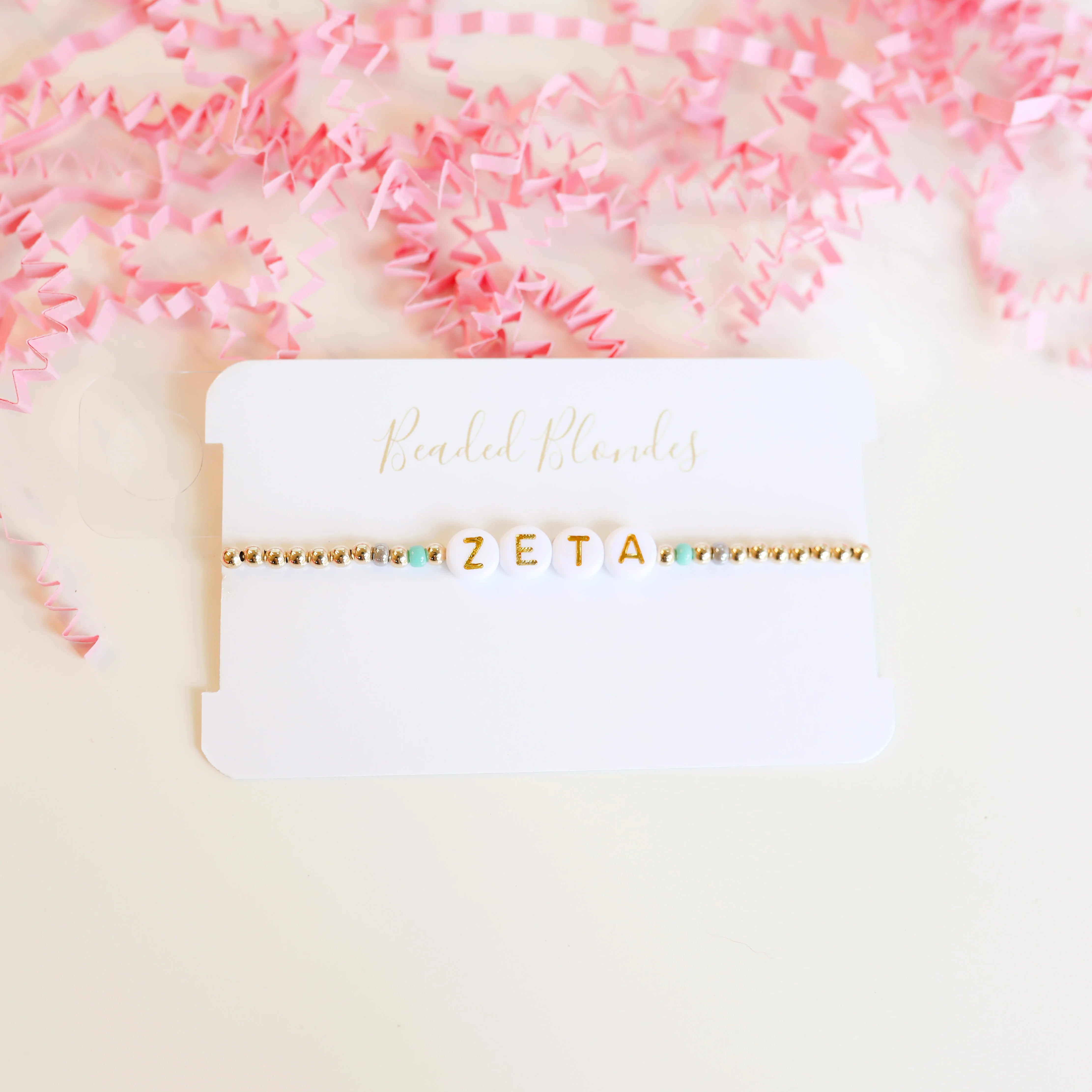 Beaded Blondes | Zeta Color Sorority Bracelet - preenteronline