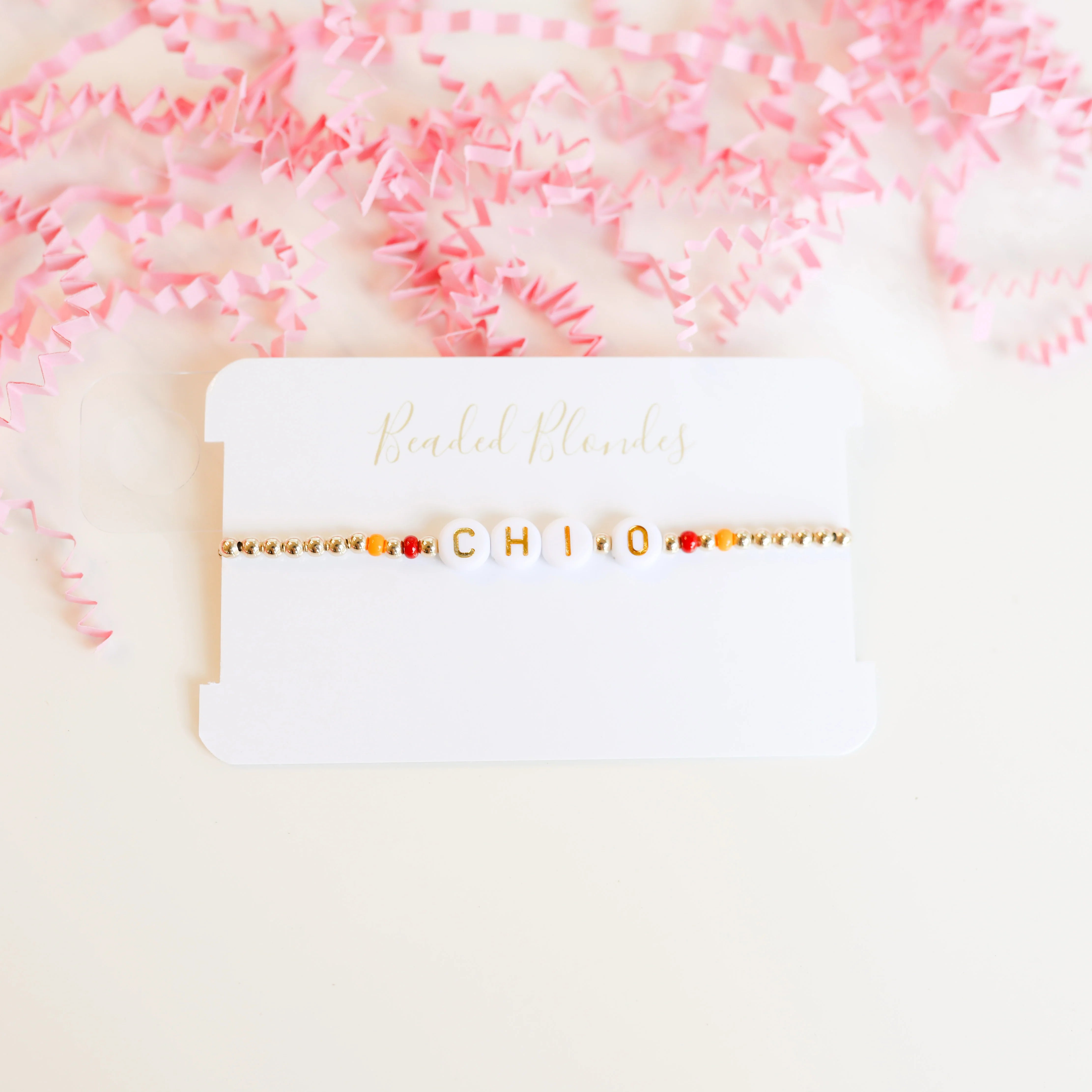 Beaded Blondes | Chi O Color Sorority Bracelet - preenteronline