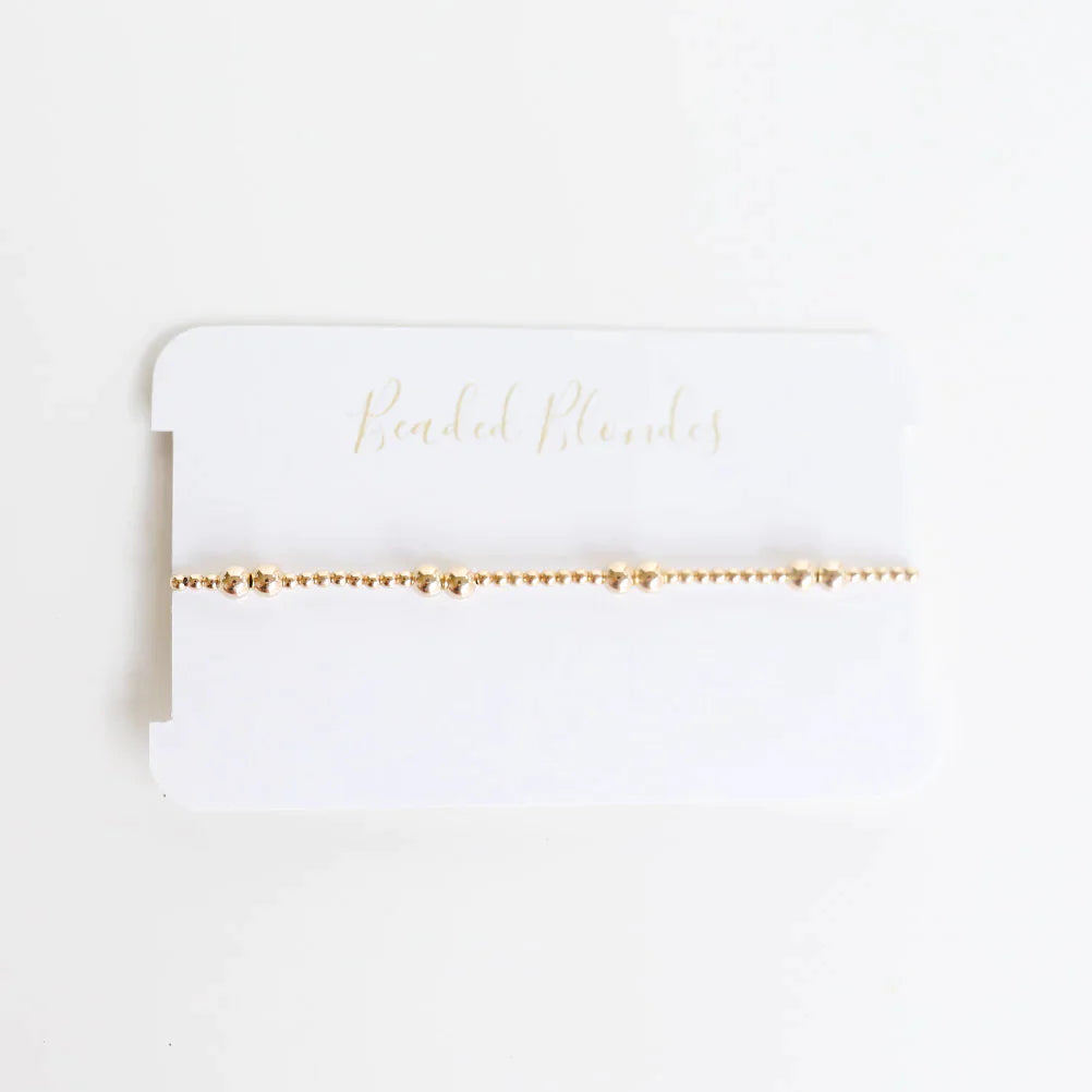 Beaded Blondes | Leah Bracelet in Gold - preenteronline