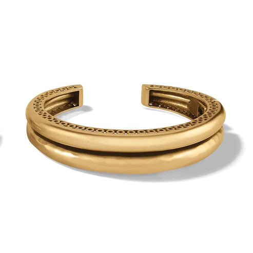 Brighton | Inner Circle Double Hinged Bangle Bracelet in Gold Tone - preenteronline