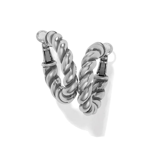 Brighton | Interlok Twist Medium Hoop Earring - preenteronline