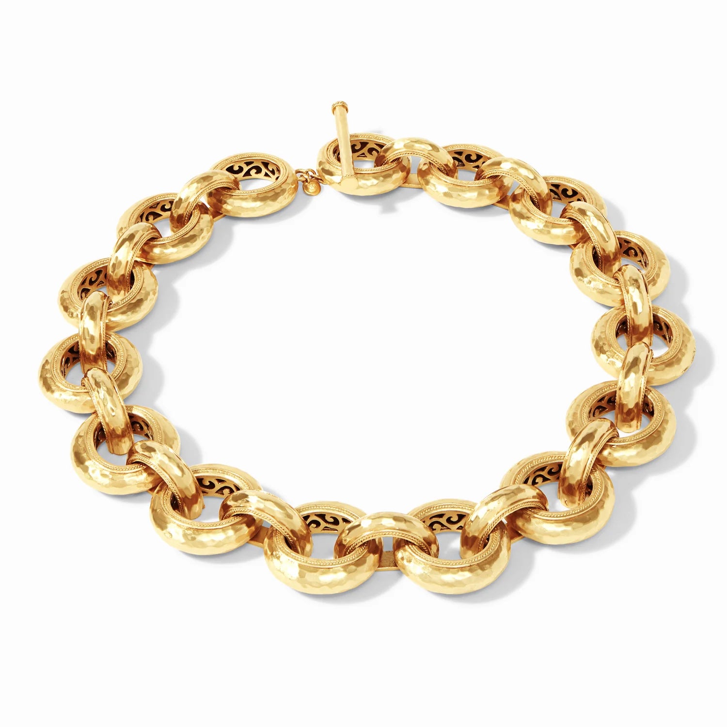 Julie Vos | Long Cannes Link Necklace in Gold