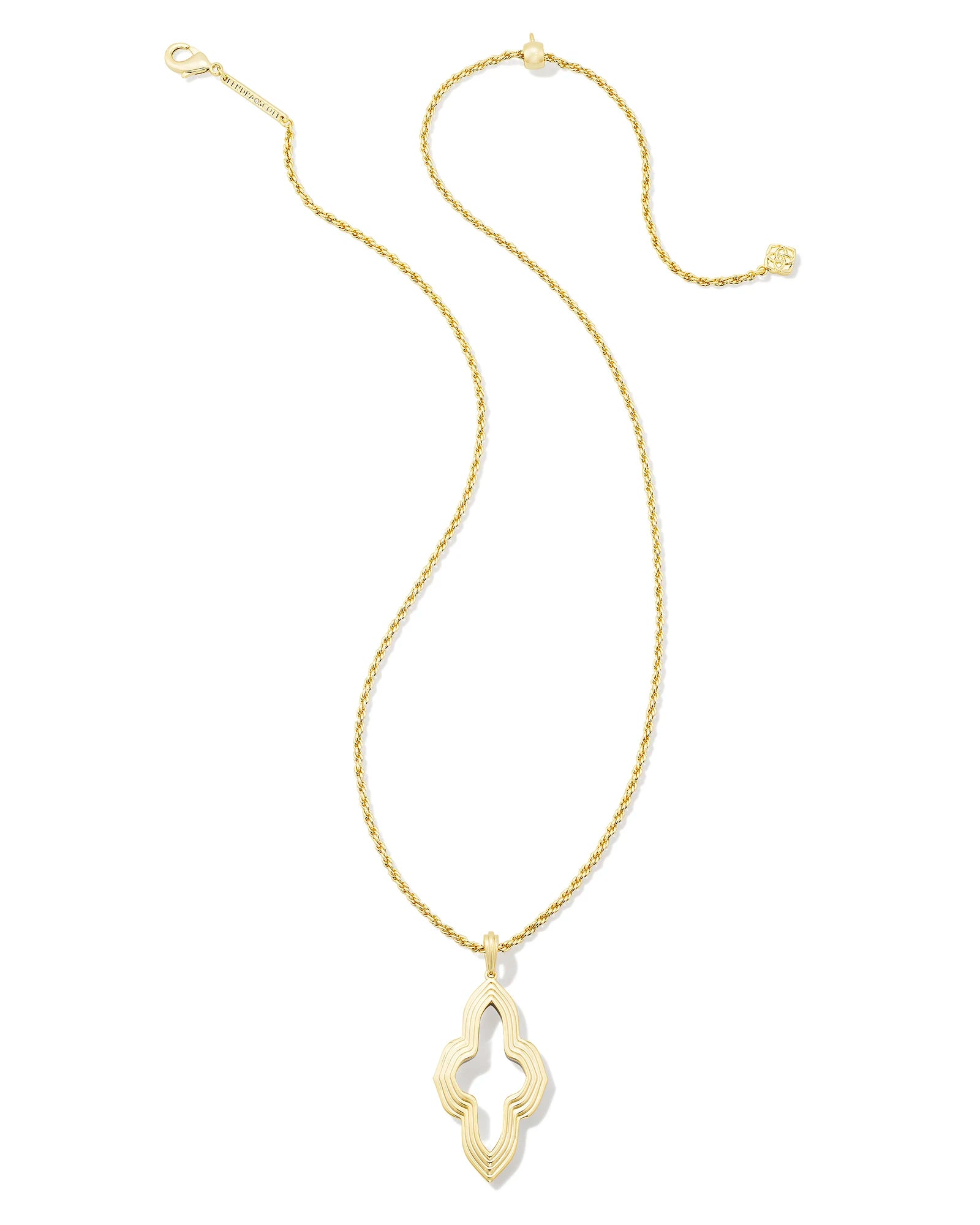 Kendra Scott | Abbie Small Long Pendant Necklace in Mixed Metal - preenteronline