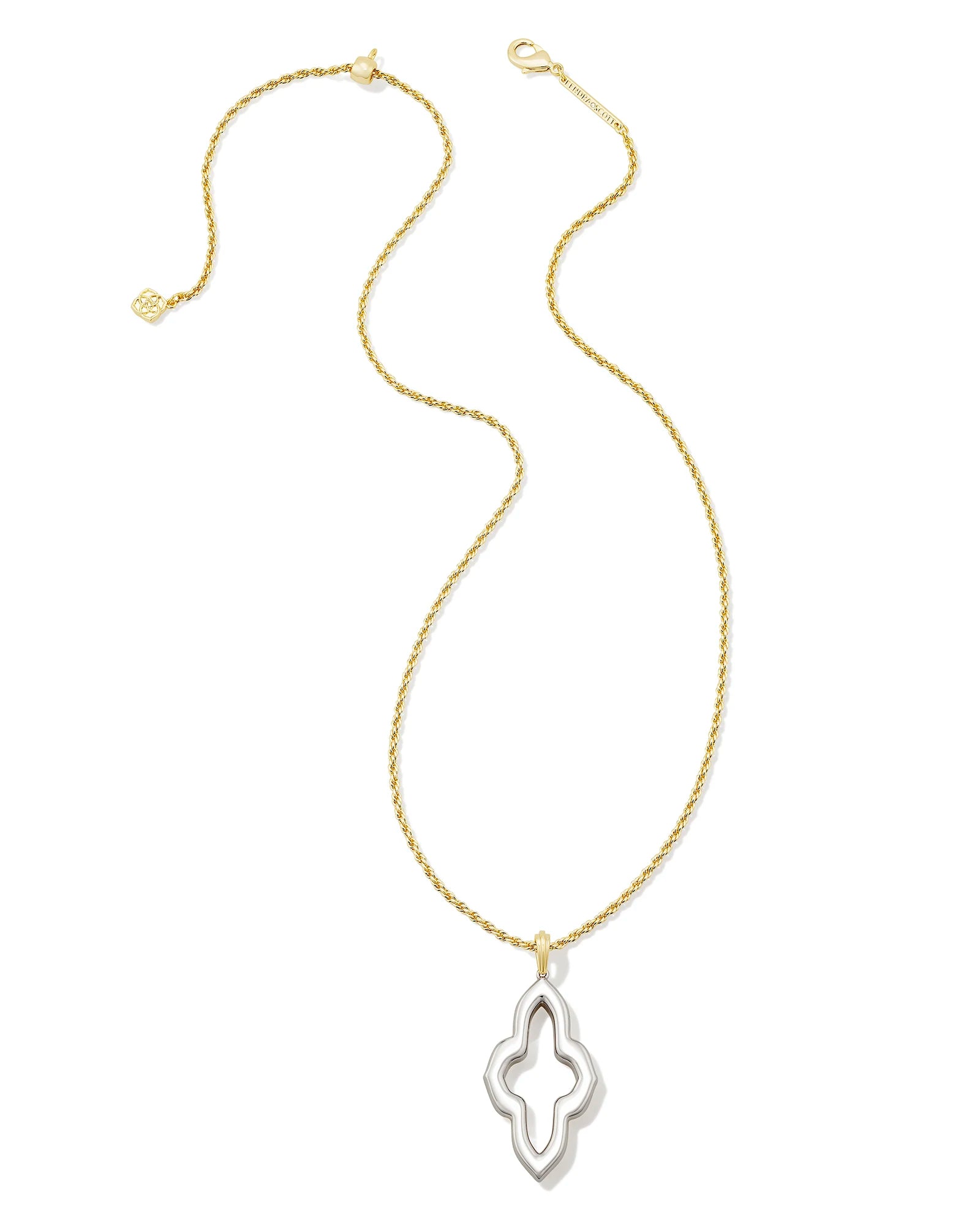 Kendra Scott | Abbie Small Long Pendant Necklace in Mixed Metal - preenteronline