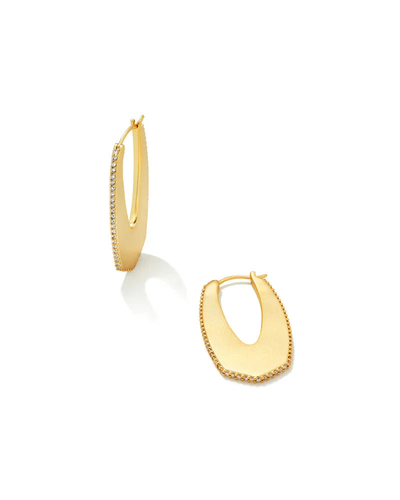 Kendra Scott | Adeline Hoop Earrings in Gold - preenteronline