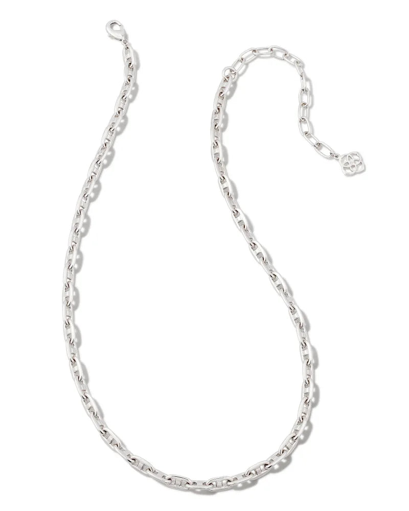 Kendra Scott | Bailey Chain Necklace in Silver - preenteronline