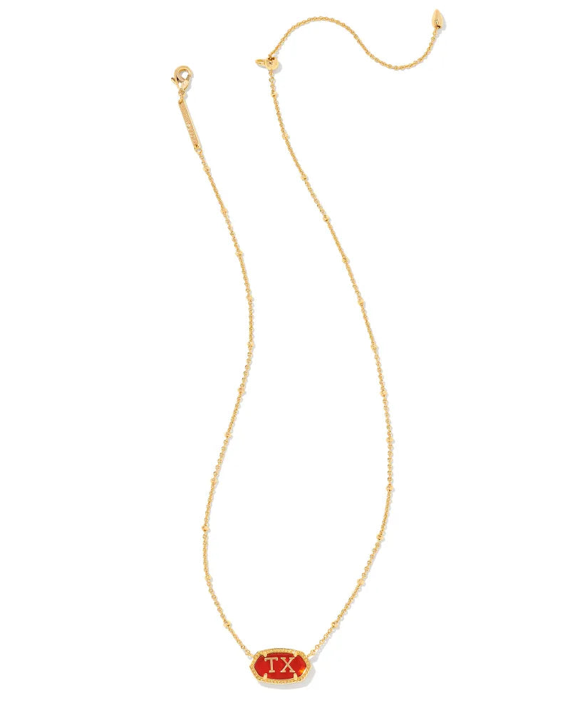 Kendra Scott | Elisa Gold Texas Necklace in Red Illusion - preenteronline