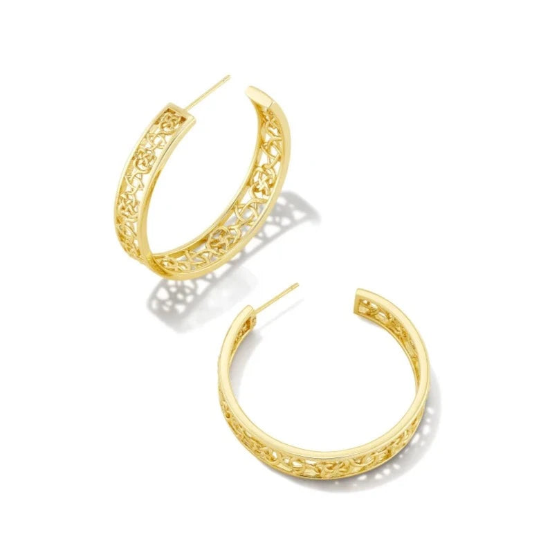 Kendra Scott | Kelly Gold Hoop Earrings - preenteronline