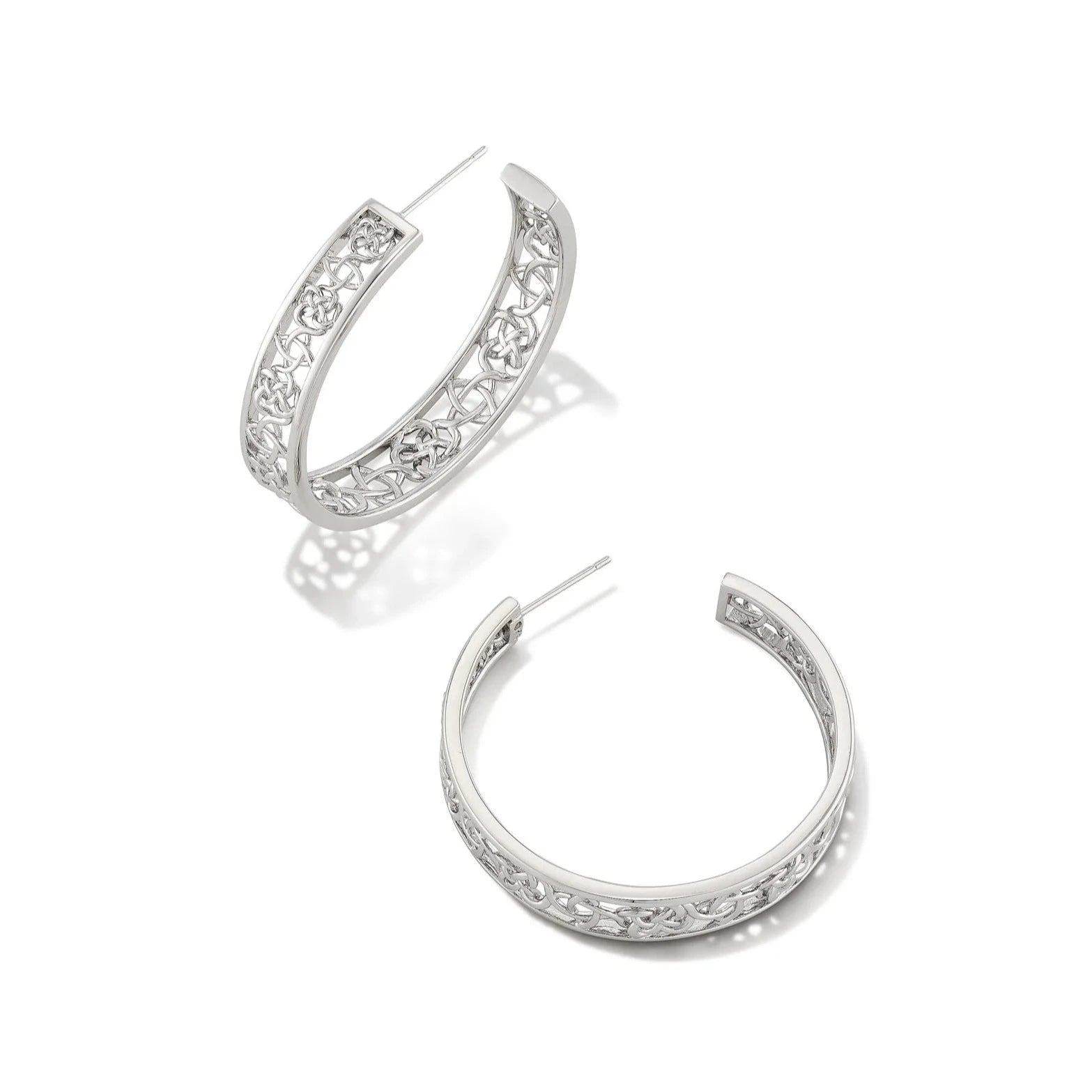 Kendra Scott | Kelly Silver Hoop Earrings - preenteronline