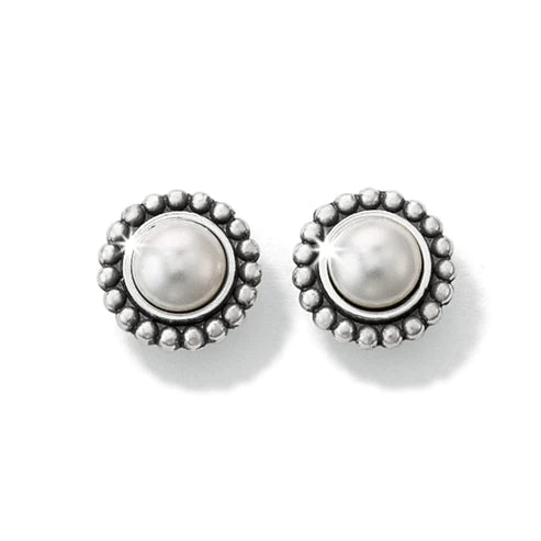 Brighton | Luster Mini Post Earrings in Silver Tone - preenteronline