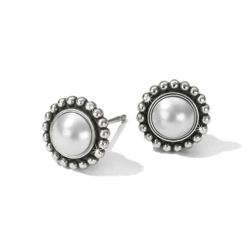 Brighton | Luster Mini Post Earrings in Silver Tone - preenteronline