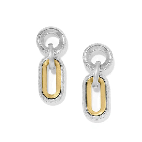 Brighton | Medici Two Tone Link Post Drop Earring - preenteronline