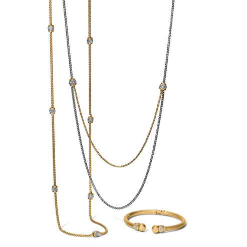 Brighton | Meridian Petite Long Necklace in Gold Tone - preenteronline