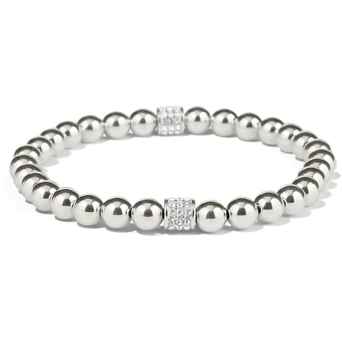 Brighton | Meridian Petite Stretch Bracelet in Silver Tone - preenteronline