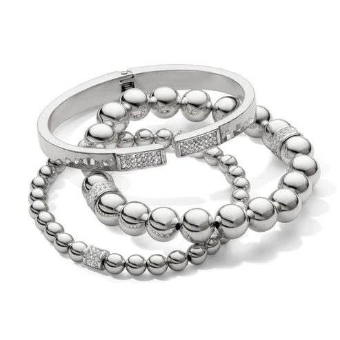 Brighton | Meridian Petite Stretch Bracelet in Silver Tone - preenteronline