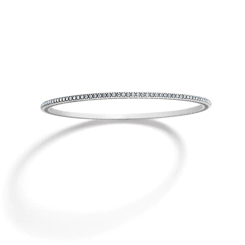 Brighton | Meridian Thin Bangle Bracelet in Silver Tone - preenteronline