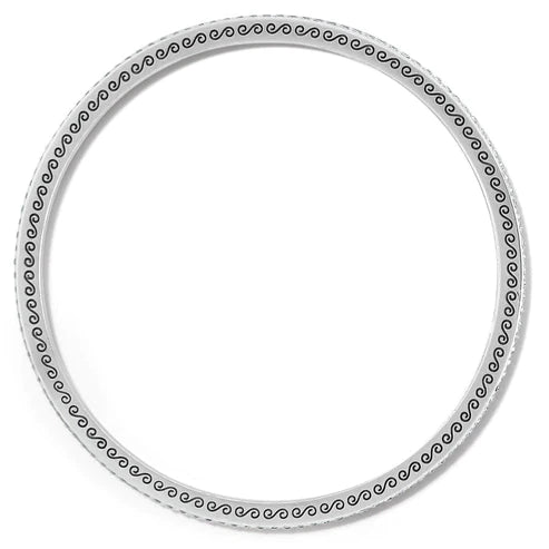 Brighton | Meridian Thin Bangle Bracelet in Silver Tone - preenteronline