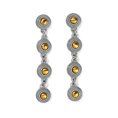 Brighton | Monete Link Post Drop Earrings in Gold and Silver Tone - preenteronline